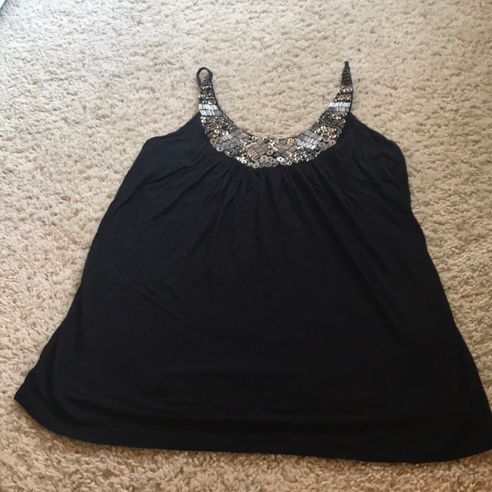 Sequined back top